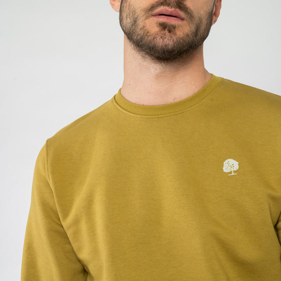 M-STSU823-Sweatshirt-Olive-Oil-Detail