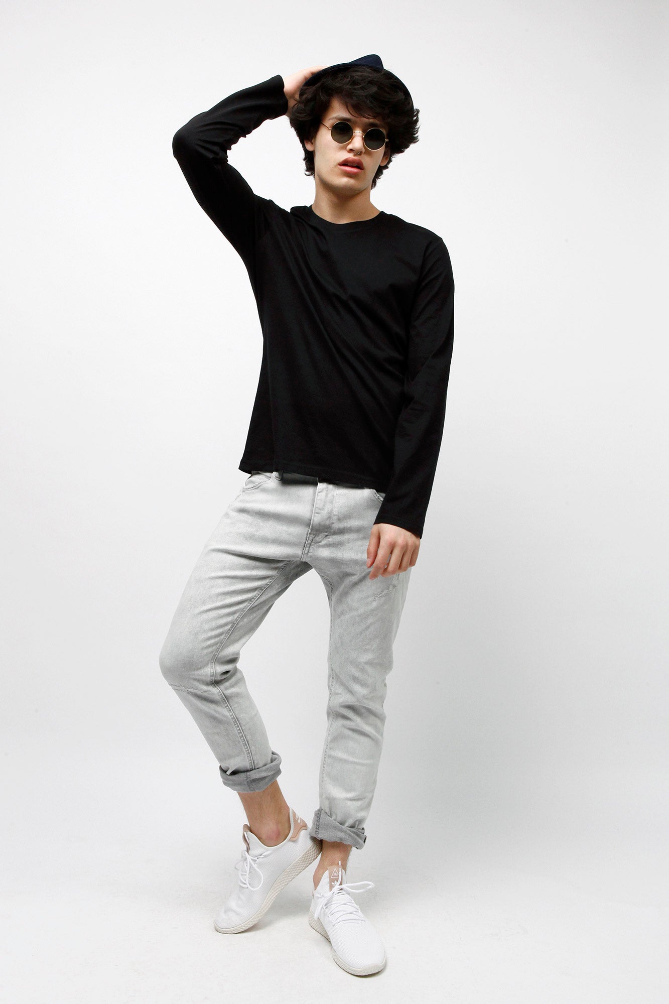 M-STTM560-Longsleeve-Bio-fuer-Maenner-Nachhaltig-Black-Vorne