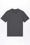 M-STTU169-Basic-T-Shirt-aus-Bio-Baumwolle-Mode-Online-Shop-LAREX-Anthracite-Vorne