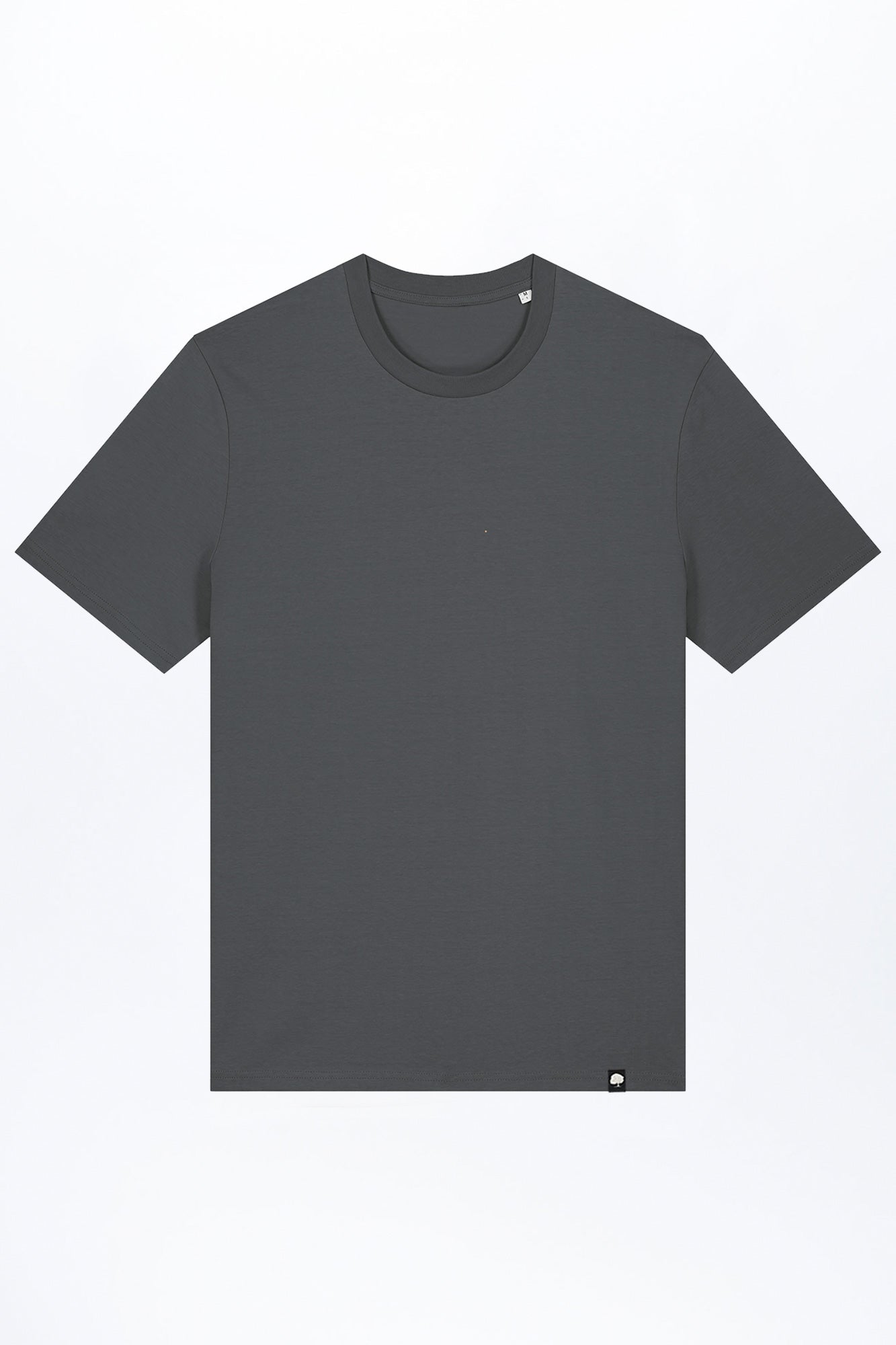 M-STTU169-Basic-T-Shirt-aus-Bio-Baumwolle-Mode-Online-Shop-LAREX-Anthracite-Vorne
