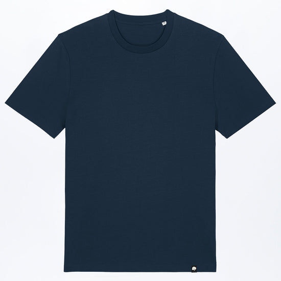 M-STTU169-Basic-T-Shirt-aus-Bio-Baumwolle-Mode-Online-Shop-LAREX-French-Navy-Vorne