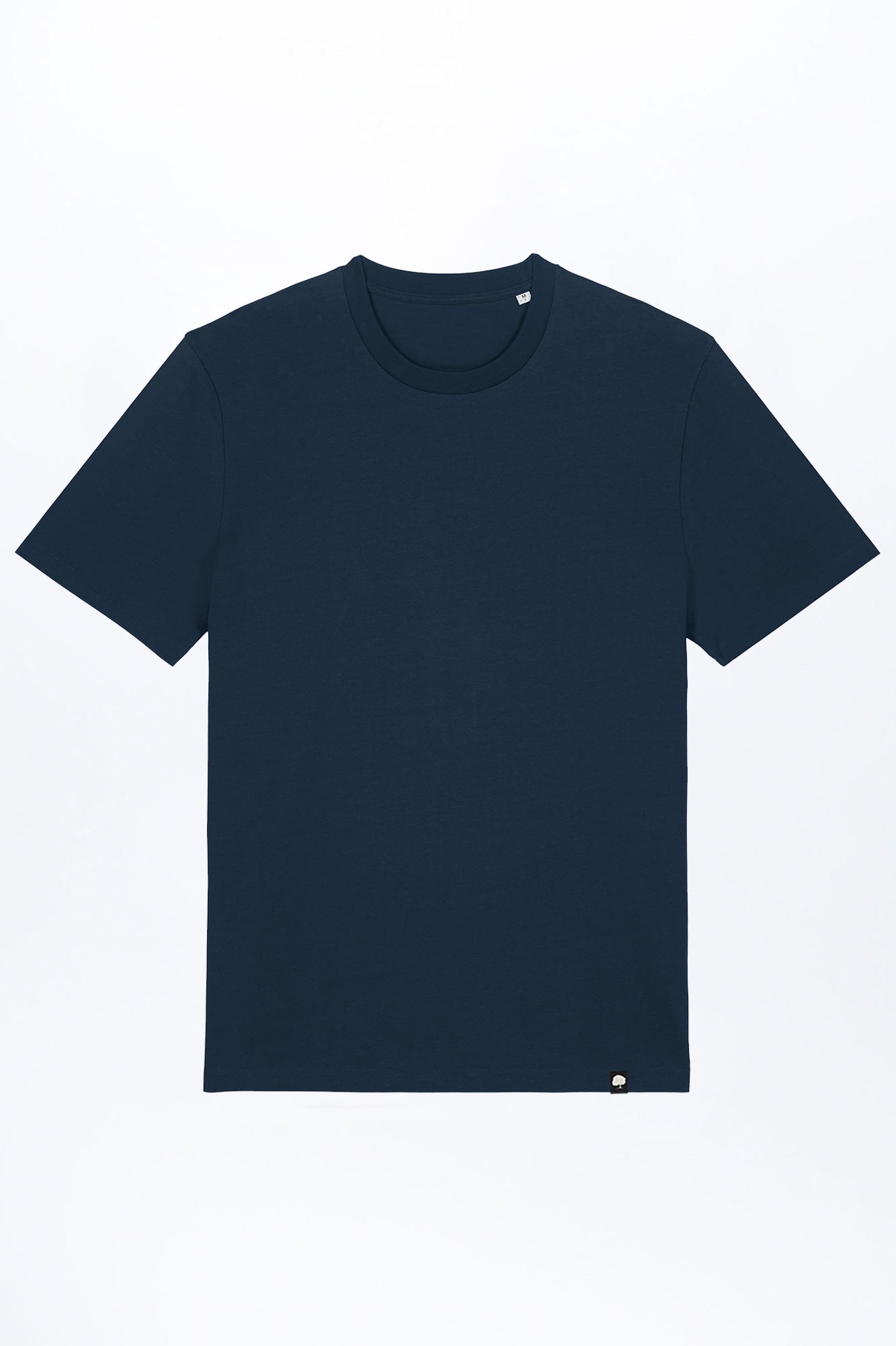 M-STTU169-Basic-T-Shirt-aus-Bio-Baumwolle-Mode-Online-Shop-LAREX-French-Navy-Vorne
