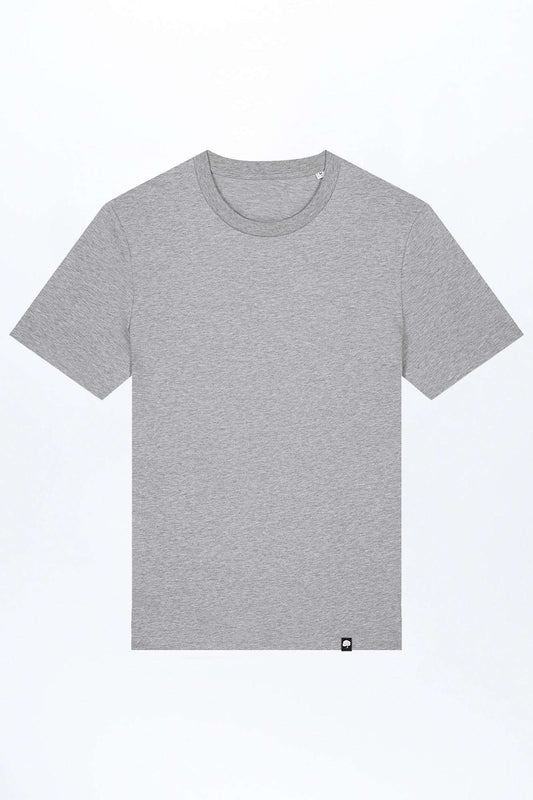 M-STTU169-Basic-T-Shirt-aus-Bio-Baumwolle-Mode-Online-Shop-LAREX-Heather-Grey-Vorne