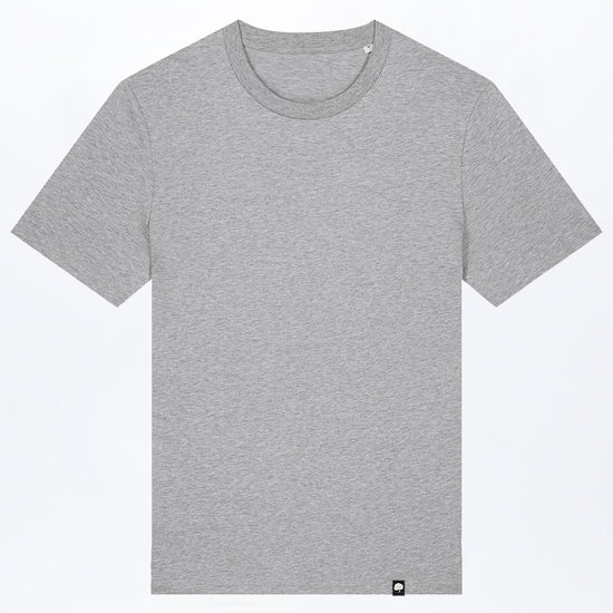 M-STTU169-Basic-T-Shirt-aus-Bio-Baumwolle-Mode-Online-Shop-LAREX-Heather-Grey-Vorne