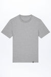 M-STTU169-Basic-T-Shirt-aus-Bio-Baumwolle-Mode-Online-Shop-LAREX-Heather-Grey-Vorne