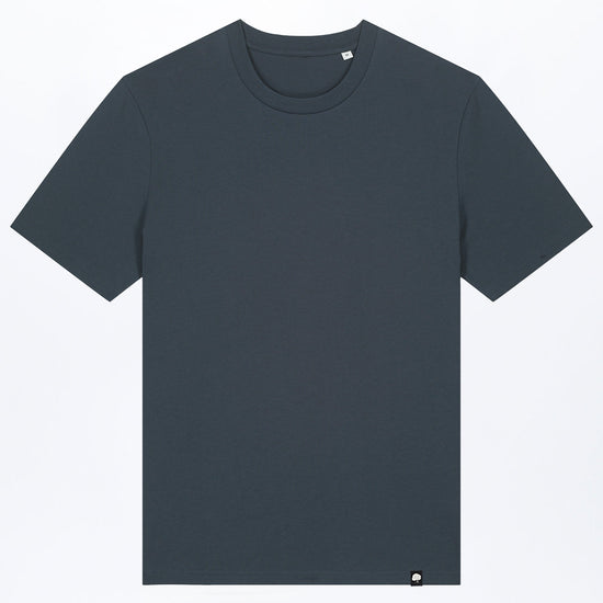 M-STTU169-Basic-T-Shirt-aus-Bio-Baumwolle-Mode-Online-Shop-LAREX-India-Ink-Grey-Vorne
