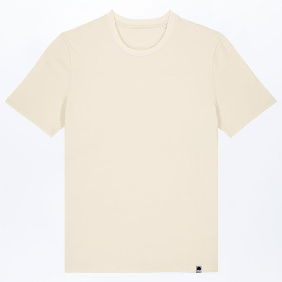 M-STTU169-Basic-T-Shirt-aus-Bio-Baumwolle-Mode-Online-Shop-LAREX-Natural-Raw-Vorne