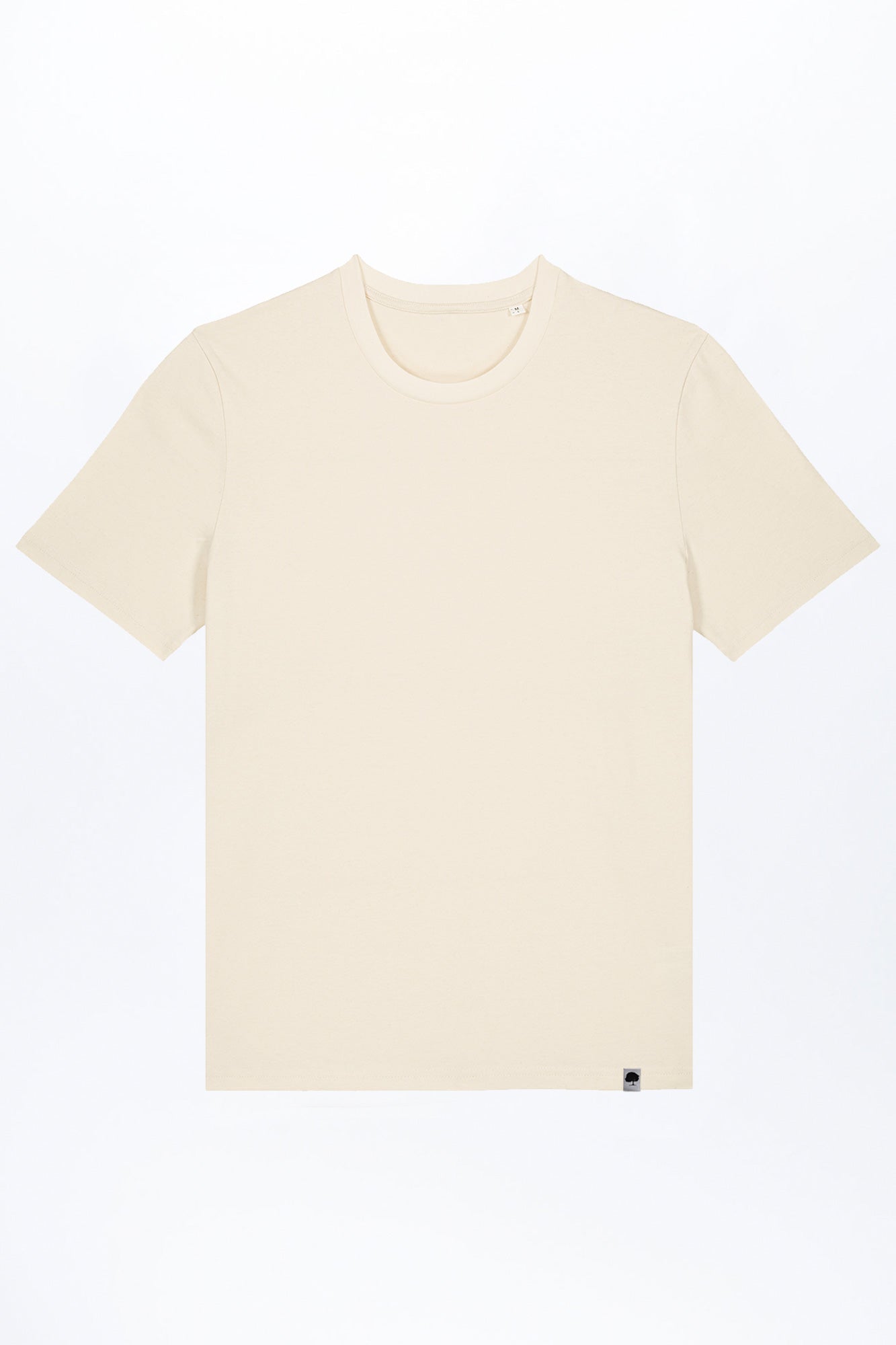 M-STTU169-Basic-T-Shirt-aus-Bio-Baumwolle-Mode-Online-Shop-LAREX-Natural-Raw-Vorne