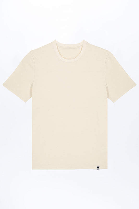 M-STTU169-Basic-T-Shirt-aus-Bio-Baumwolle-Mode-Online-Shop-LAREX-Natural-Raw-Vorne