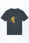 M-STTU169-Basic-T-Shirt-aus-Bio-Baumwolle-mit-Druck-Asian-Woman-India-Ink-Grey