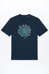 M-STTU169-Basic-T-Shirt-aus-Bio-Baumwolle-mit-Druck-Baum-Mensch-French-Navy