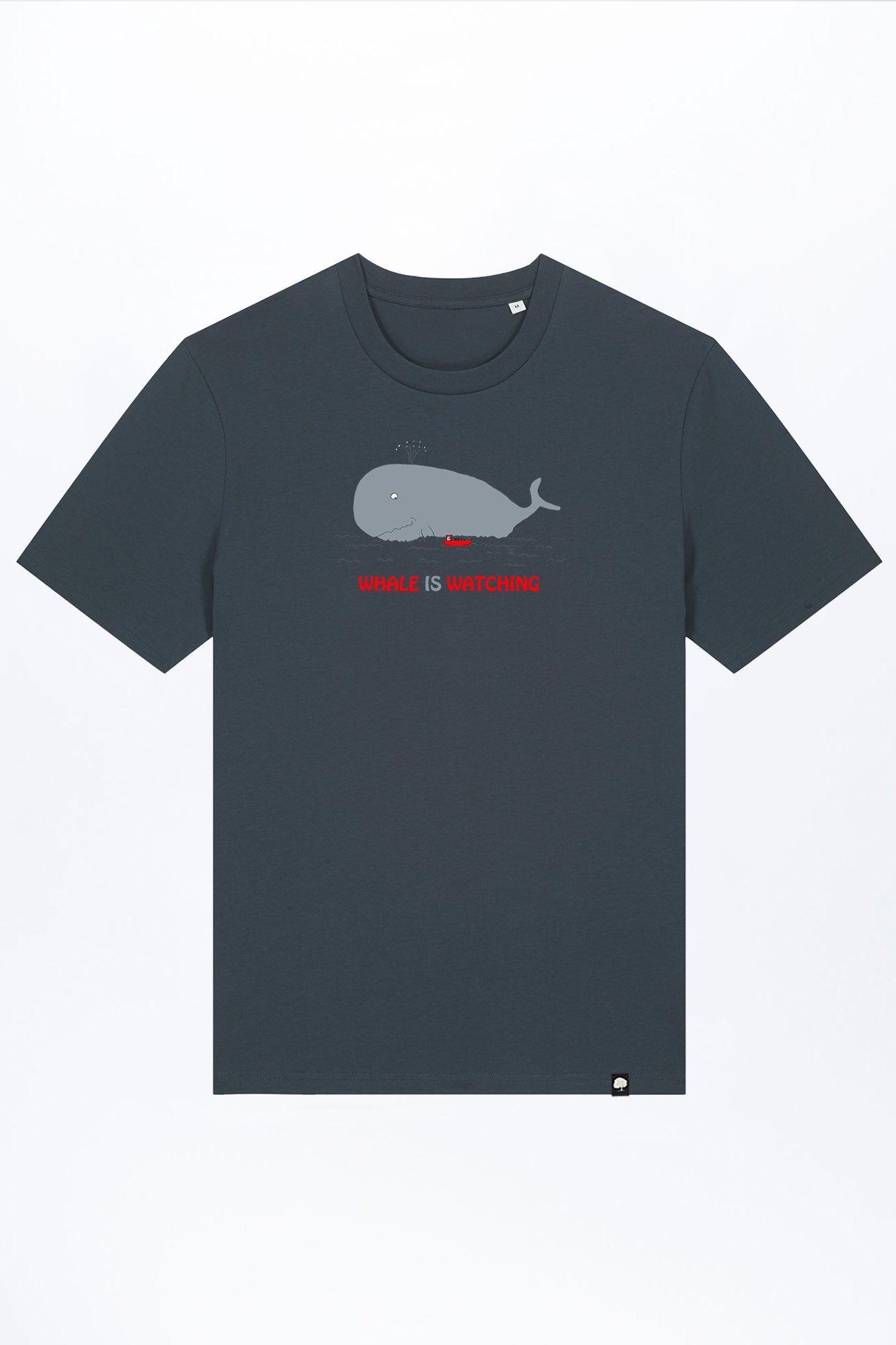M-STTU169-Basic-T-Shirt-aus-Bio-Baumwolle-mit-Druck-Whale-Watching-India-Ink_Grey