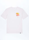 M-STTU169-Flamingo-Summer-Basic-T-Shirt-aus-Bio-Baumwolle-Natur-Mode-LAREX-White-Vorne