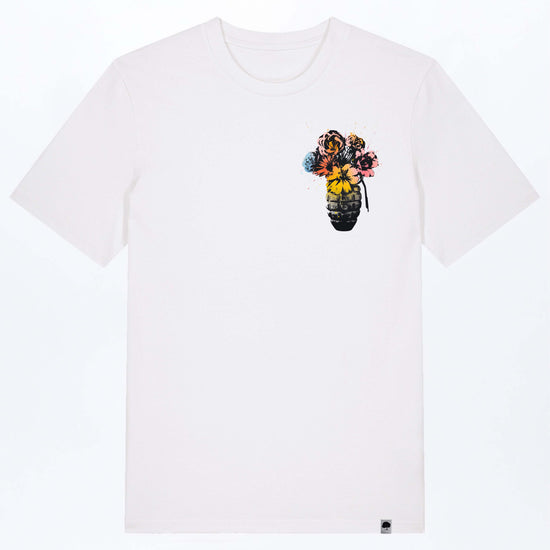 M-STTU169-Granate-Basic-T-Shirt-aus-Bio-Baumwolle-Mode-Kleidung-LAREX-White-Vorne
