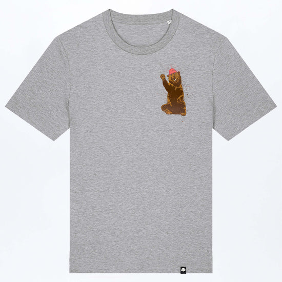 M-STTU169-Happy-Baer-Basic-T-Shirt-aus-Bio-Baumwolle-Bio-Mode-LAREX-Heather-Grey-Vorne