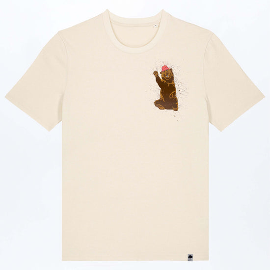 M-STTU169-Happy-Baer-Basic-T-Shirt-aus-Bio-Baumwolle-Bio-Mode-LAREX-Natural-Raw-Vorne