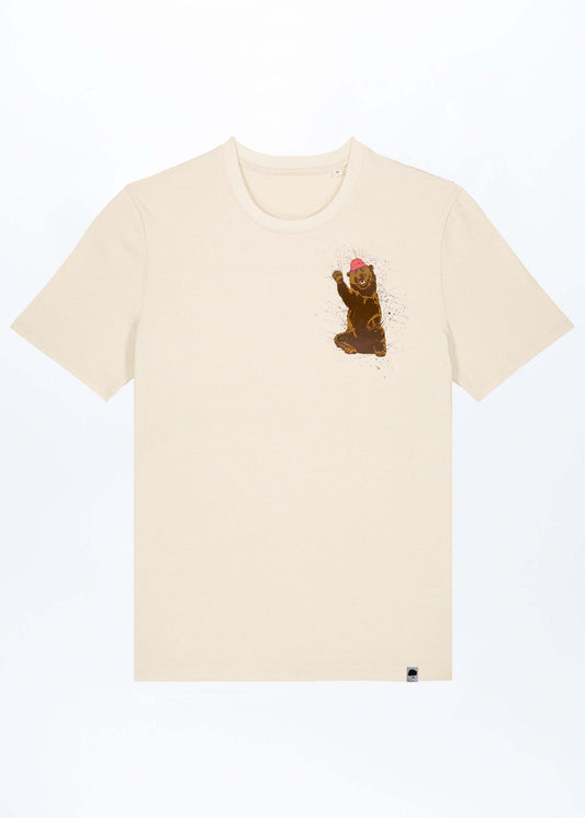 M-STTU169-Happy-Baer-Basic-T-Shirt-aus-Bio-Baumwolle-Bio-Mode-LAREX-Natural-Raw-Vorne