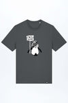 M-STTU169-I-Am-A-Lion-Basic-T-Shirt-aus-Bio-Baumwolle-Natuerliche-Mode-LAREX-Anthracite-Vorne1