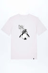 M-STTU169-I-Am-A-Lion-Basic-T-Shirt-aus-Bio-Baumwolle-Natuerliche-Mode-LAREX-White-Vorne1