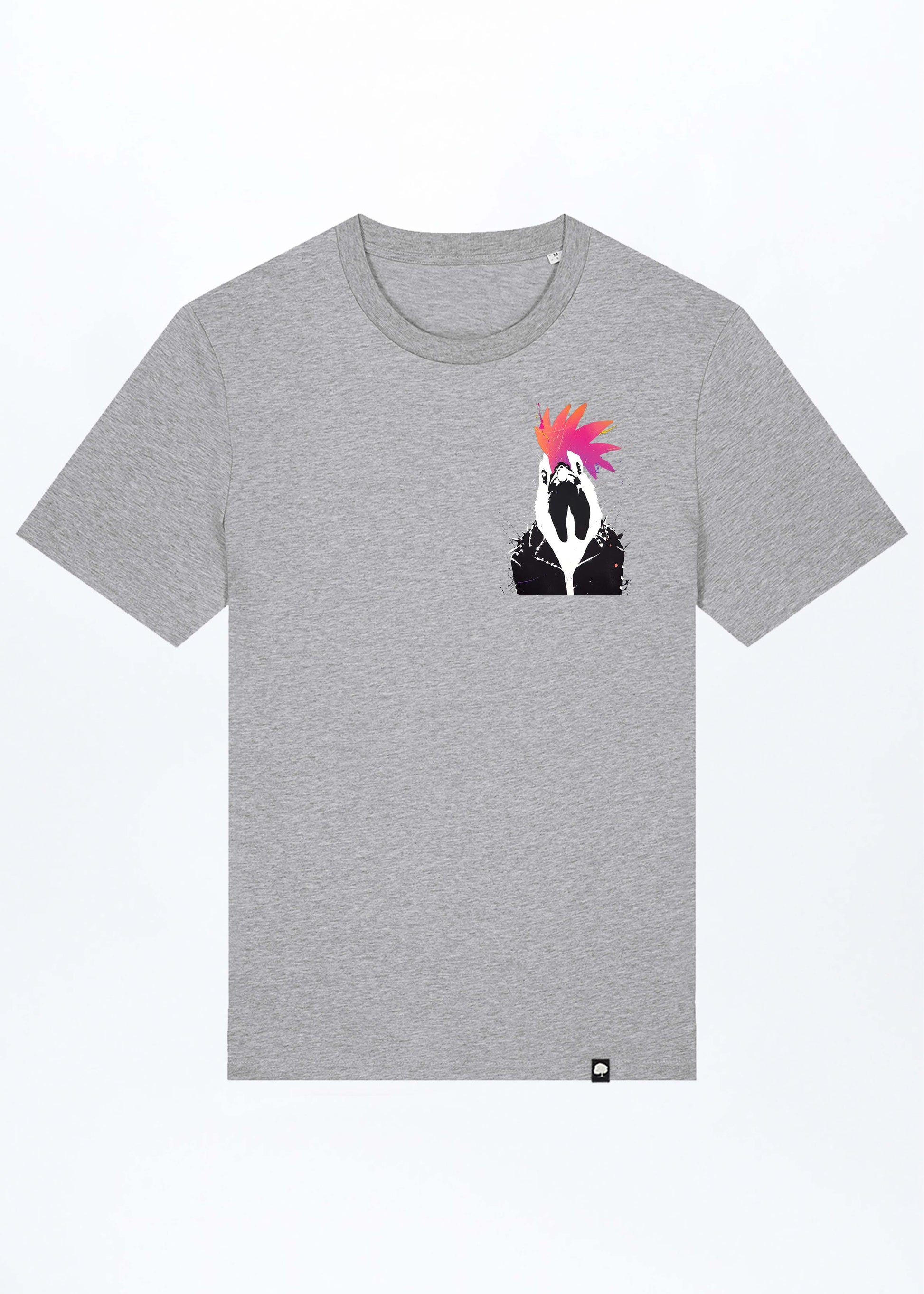 M-STTU169-Rooster-Basic-T-Shirt-aus-Bio-Baumwolle-Bio-Kleidung-LAREX-Heather-Grey-Vorne