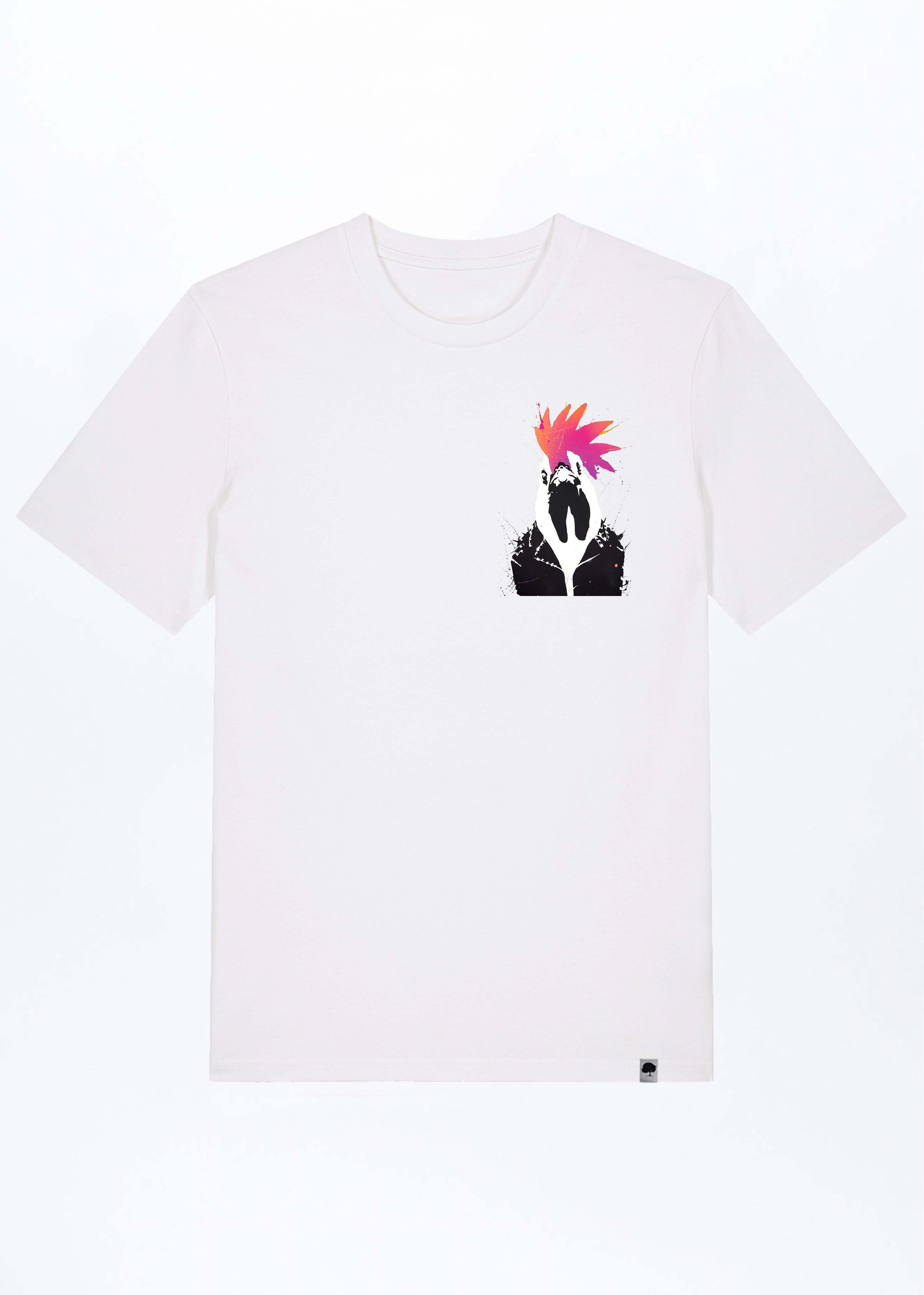 M-STTU169-Rooster-Basic-T-Shirt-aus-Bio-Baumwolle-Bio-Kleidung-LAREX-White-Vorne
