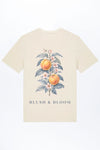 Peach Blush And Bloom T-Shirt für Männer