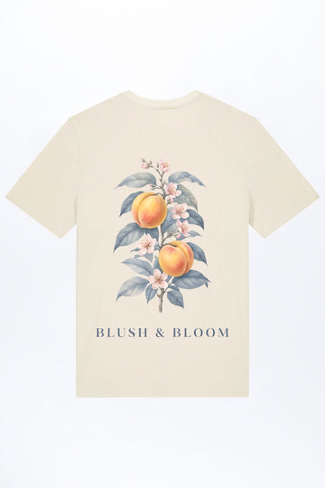 Peach Blush And Bloom T-Shirt für Männer
