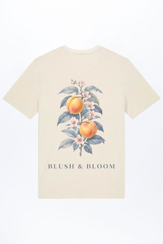 Peach Blush And Bloom T-Shirt für Männer