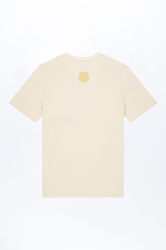 M-STTU169-T-Shirt-aus-Bio-Baumwolle-Blume-des-Lebens-Natural-Raw