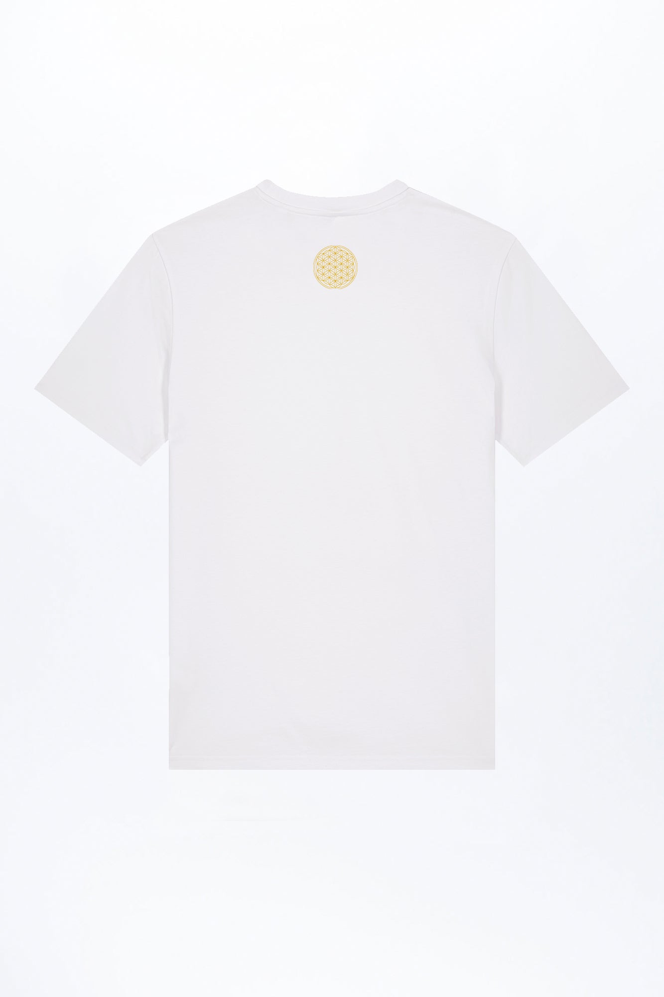 M-STTU169-T-Shirt-aus-Bio-Baumwolle-Blume-des-Lebens-White