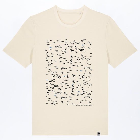 M-STTU169-T-Shirt-aus-Bio-Baumwolle-Flying-Birds-Natural-Raw