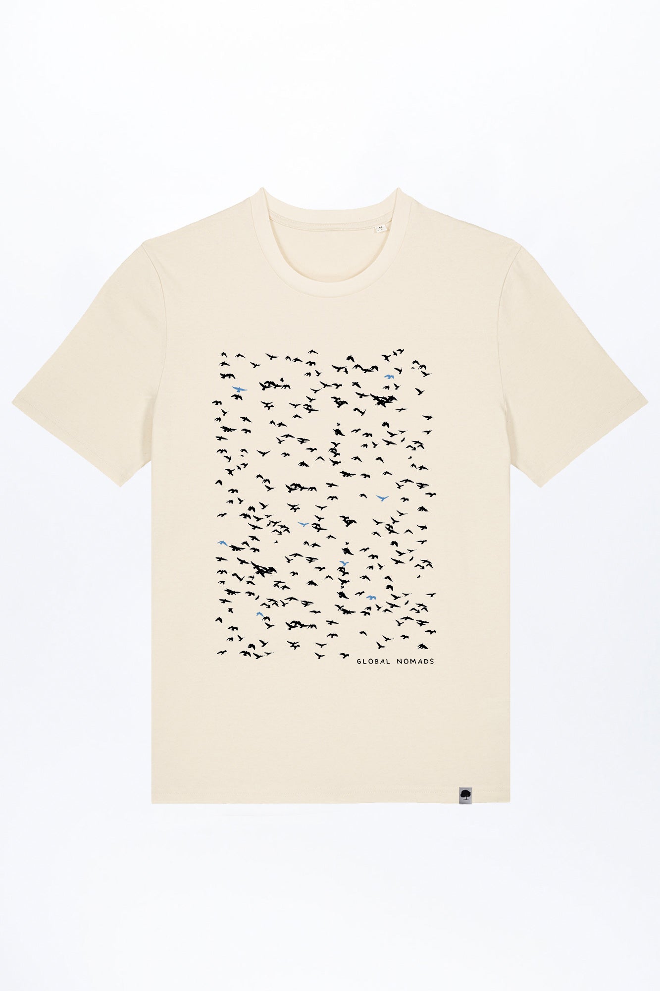 M-STTU169-T-Shirt-aus-Bio-Baumwolle-Flying-Birds-Natural-Raw