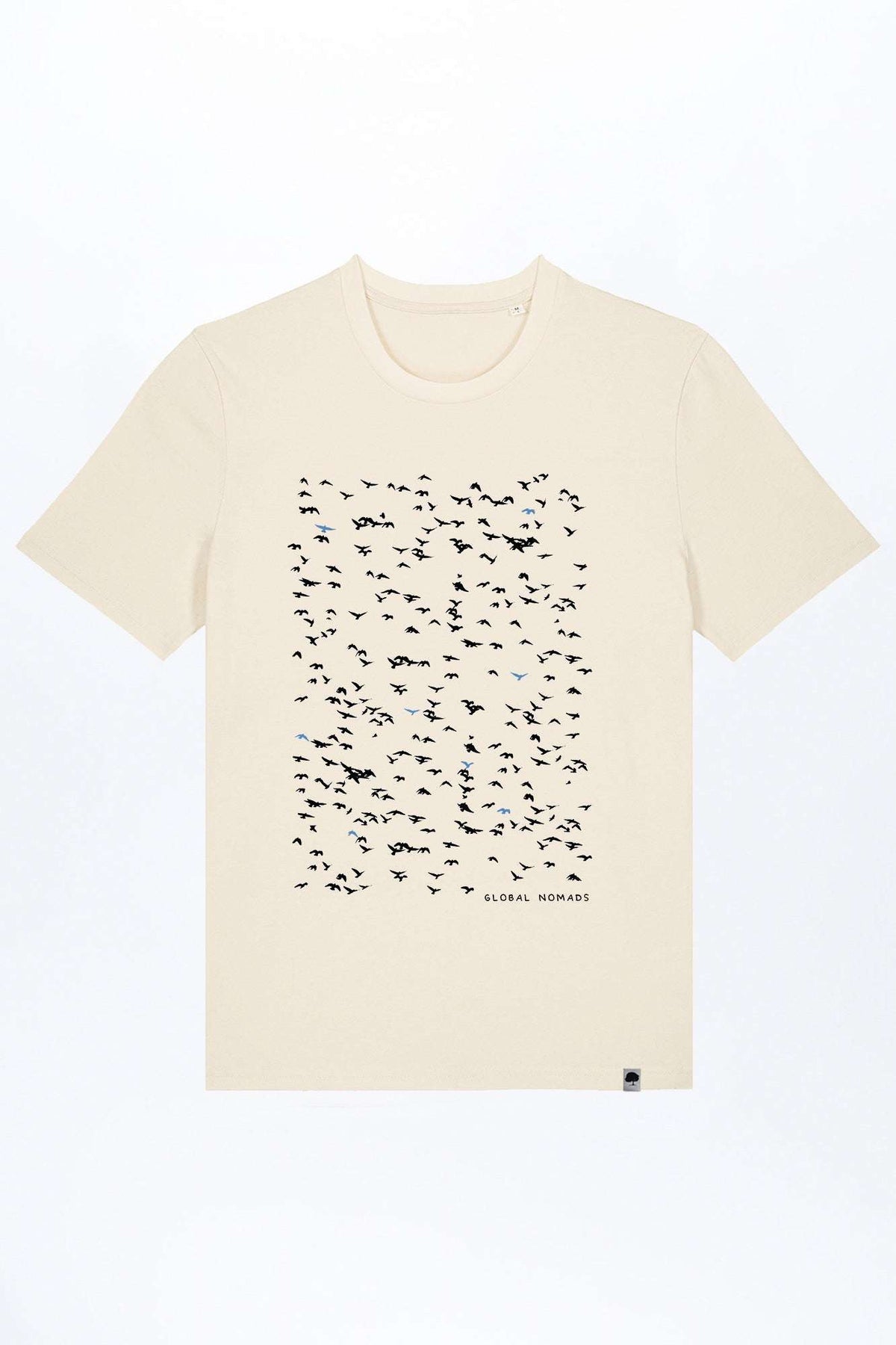 M-STTU169-T-Shirt-aus-Bio-Baumwolle-Flying-Birds-Natural-Raw
