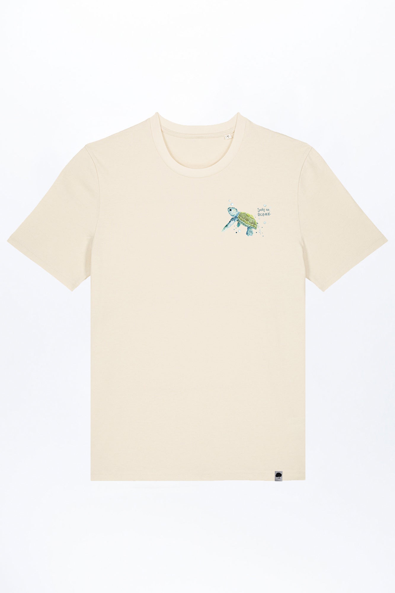 M-STTU169-T-Shirt-aus-Bio-Baumwolle-mit-Druck-Baby-Turtle-Natural-Raw