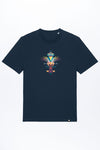 M-STTU169-T-Shirt-aus-Bio-Baumwolle-mit-Druck-Bird-of-Peace-French-Navy