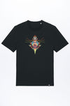 M-STTU169-T-Shirt-aus-Bio-Baumwolle-mit-Druck-Bird-of-Ying-Yang-Black