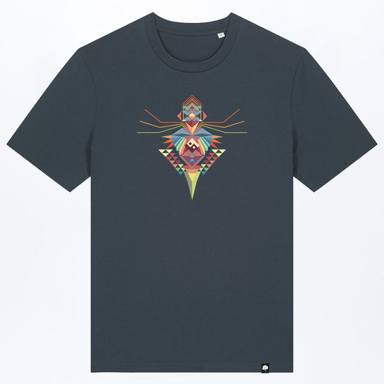 M-STTU169-T-Shirt-aus-Bio-Baumwolle-mit-Druck-Bird-of-Ying-Yang-India-ink_Grey
