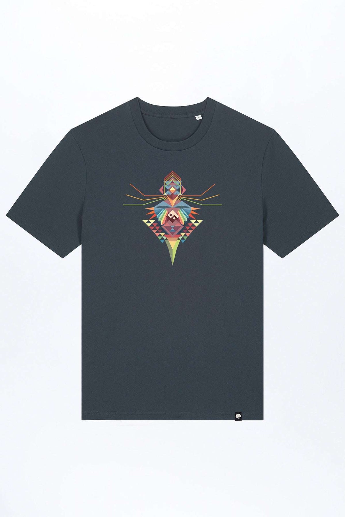 M-STTU169-T-Shirt-aus-Bio-Baumwolle-mit-Druck-Bird-of-Ying-Yang-India-ink_Grey