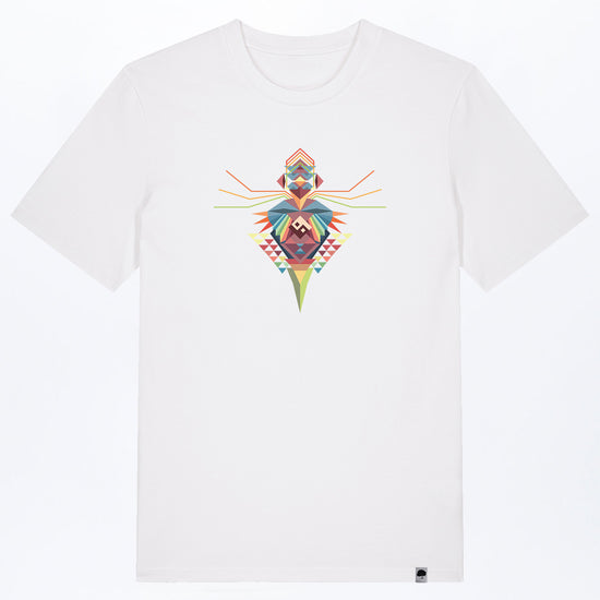 M-STTU169-T-Shirt-aus-Bio-Baumwolle-mit-Druck-Bird-of-Ying-Yang-White