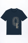 M-STTU169-T-Shirt-aus-Bio-Baumwolle-mit-Druck-Deine-Mutter-French-Navy