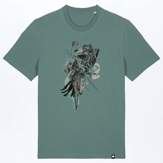 M-STTU169-T-Shirt-aus-Bio-Baumwolle-mit-Druck-Disorder-Green-Bay