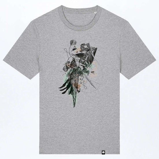 M-STTU169-T-Shirt-aus-Bio-Baumwolle-mit-Druck-Disorder-Heather-Grey