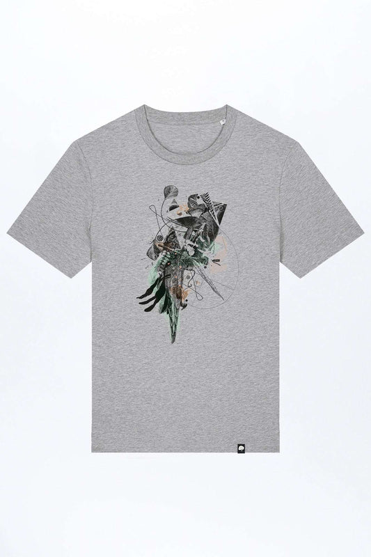 M-STTU169-T-Shirt-aus-Bio-Baumwolle-mit-Druck-Disorder-Heather-Grey