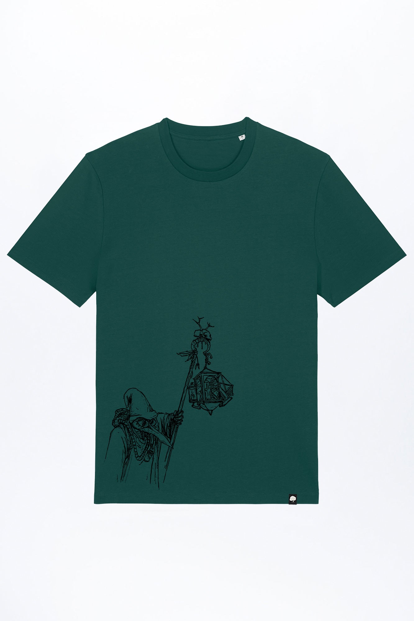 M-STTU169-T-Shirt-aus-Bio-Baumwolle-mit-Druck-Dr-Schnabel-Glazed-Green