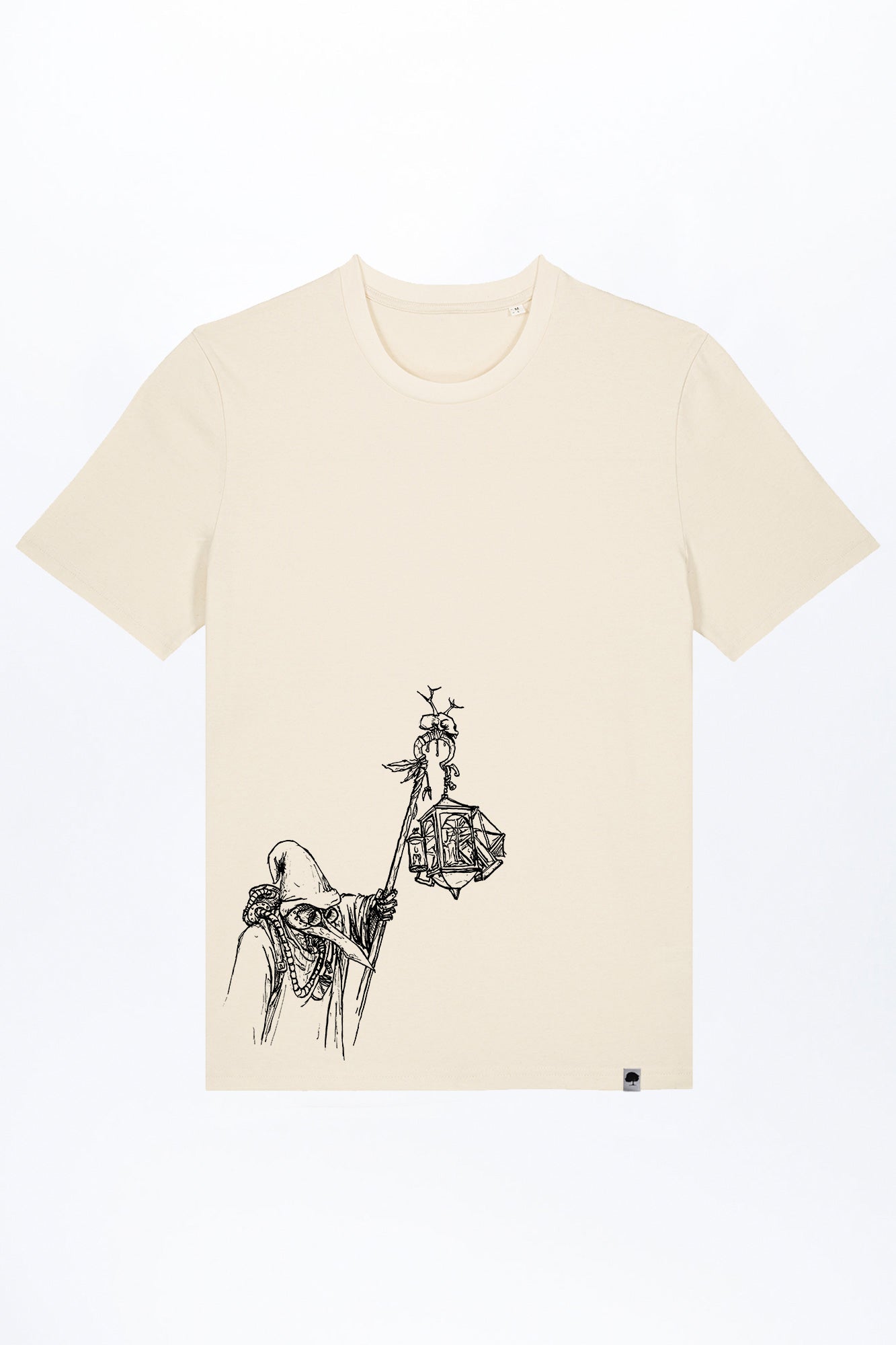 M-STTU169-T-Shirt-aus-Bio-Baumwolle-mit-Druck-Dr-Schnabel-Natural-Raw