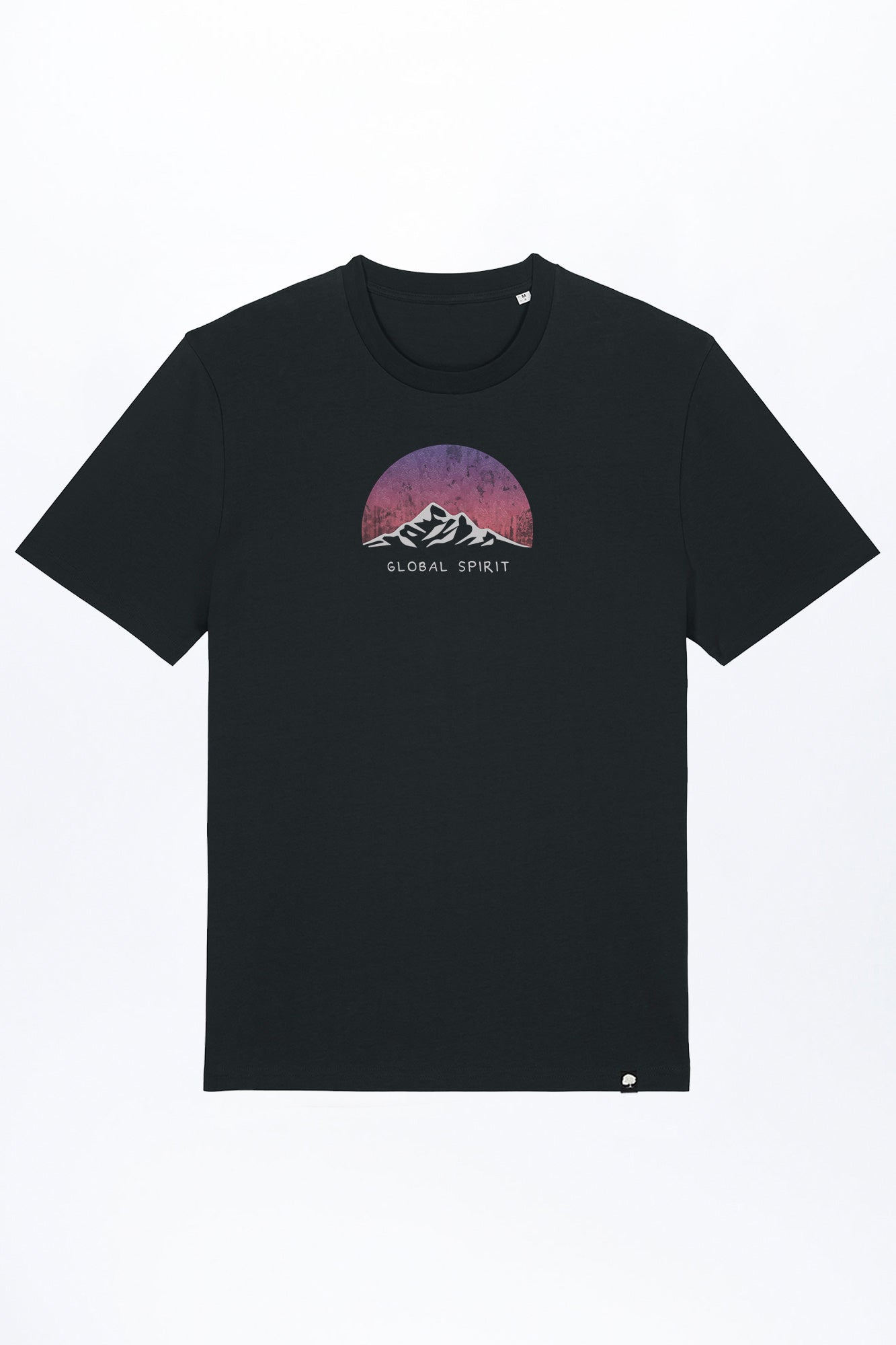 M-STTU169-T-Shirt-aus-Bio-Baumwolle-mit-Druck-Free-Spirit-Black
