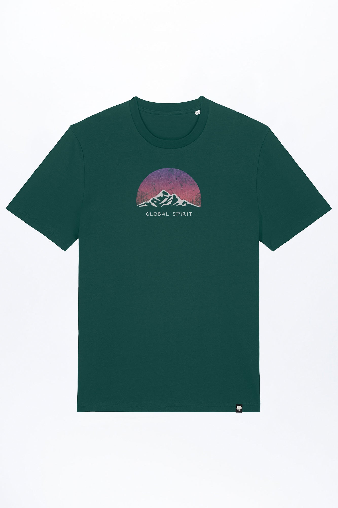 M-STTU169-T-Shirt-aus-Bio-Baumwolle-mit-Druck-Free-Spirit-Glaze-Green