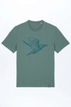 M-STTU169-T-Shirt-aus-Bio-Baumwolle-mit-Druck-Freedom-Bird-Green-Bay