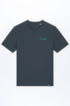 M-STTU169-T-Shirt-aus-Bio-Baumwolle-mit-Druck-Green-Shirts-Typo-India-Ink-Grey