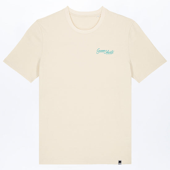 M-STTU169-T-Shirt-aus-Bio-Baumwolle-mit-Druck-Green-Shirts-Typo-Natural-Raw